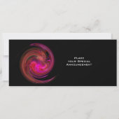 LIGHT VORTEX helder roze rood violet paars zwart Kaart (Achterkant)