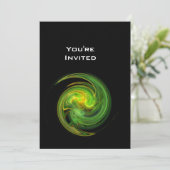 LIGHT VORTEX heldergeel oranje zwart Kaart (Staand voorkant)