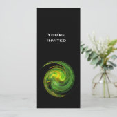 LIGHT VORTEX heldergeel oranje zwart Kaart (Staand voorkant)