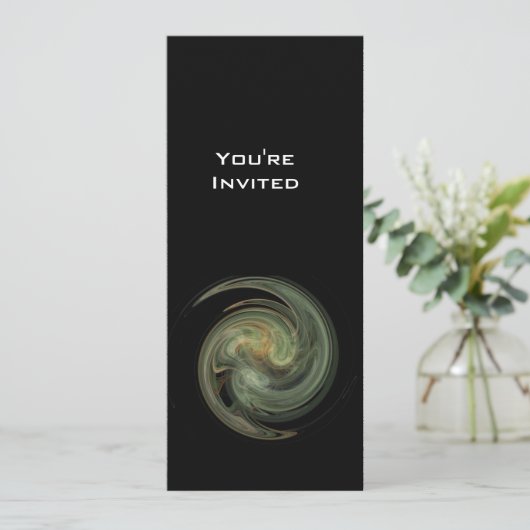 LIGHT VORTEX heldergeel wit zwart Kaart (Staand voorkant)