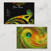 LIGHT VORTEX JADE Black yellow oranje green Visitekaartje (Voorkant / Achterkant)