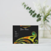 LIGHT VORTEX JADE Black yellow oranje green Visitekaartje (Staand voorkant)