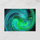 LIGHT VORTEX, levendig zwart blauw wit Visitekaartje (Achterkant)