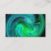 LIGHT VORTEX, levendig zwart-groen blauw Visitekaartje (Achterkant)