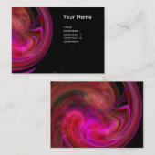 LIGHT VORTEX Levendig zwart rood roze violet Visitekaartje (Voorkant / Achterkant)