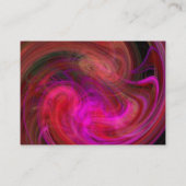 LIGHT VORTEX Levendig zwart roze violet rood bruin Visitekaartje (Achterkant)