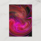LIGHT VORTEX Levendig zwart roze violet rood bruin Visitekaartje (Achterkant)