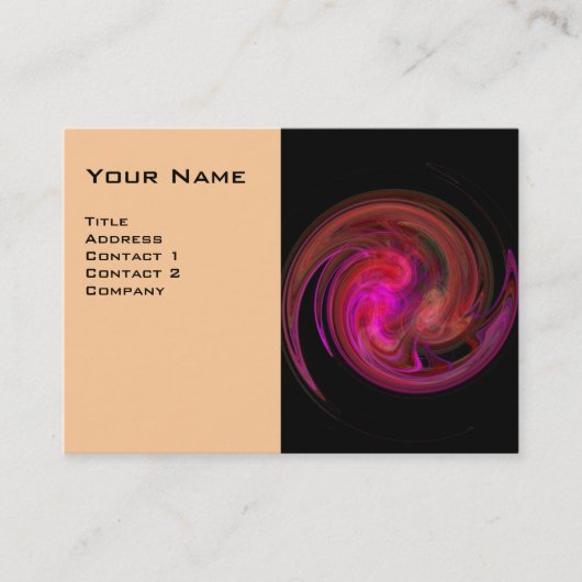 LIGHT VORTEX, levendig zwart roze vioolrood wit Visitekaartje (Voorkant)