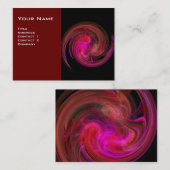 LIGHT VORTEX, levendig zwart roze vioolrood wit Visitekaartje (Voorkant / Achterkant)