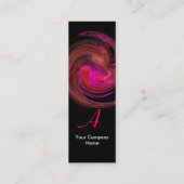 LIGHT VORTEX MONOGRAM Levendig zwart rood roze Mini Visitekaartje (Achterkant)