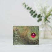LIGHT VORTEX RUBY groen geel grijs rood roze Visitekaartje (Staand voorkant)