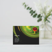 LIGHT VORTEX RUBY- oranje geel groen zwart rood Visitekaartje (Staand voorkant)