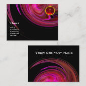 LIGHT VORTEX RUBY-red roze violet geel Visitekaartje (Voorkant / Achterkant)