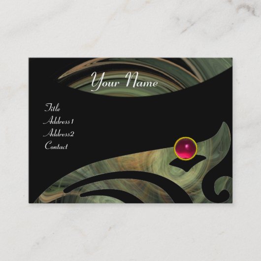 LIGHT VORTEX RUBY rood roze grijs geel Visitekaartje (Voorkant)