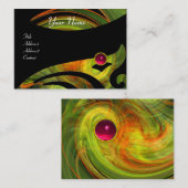 LIGHT VORTEX RUBY rood roze zwart oranje geel Visitekaartje (Voorkant / Achterkant)