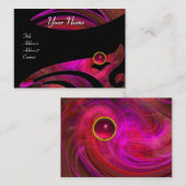 LIGHT VORTEX RUBY rood roze zwart paarse geel Visitekaartje (Voorkant / Achterkant)