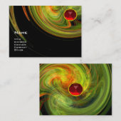 LIGHT VORTEX RUBY-yellow oranje green black red Visitekaartje (Voorkant / Achterkant)