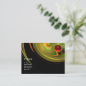 LIGHT VORTEX RUBY-yellow oranje green black red Visitekaartje (Staand voorkant)