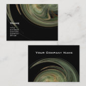 LIGHT VORTEX - sinaasappel grijs wit zwart geel Visitekaartje (Voorkant / Achterkant)