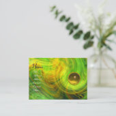 LIGHT VORTEX TOPAZ green yellow oranje blue Visitekaartje (Staand voorkant)