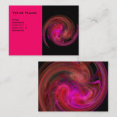 LIGHT VORTEX, vibrant fuchsia Black roze red Visitekaartje (Voorkant / Achterkant)