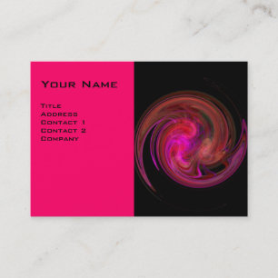 LIGHT VORTEX, vibrant fuchsia Black roze red Visitekaartje