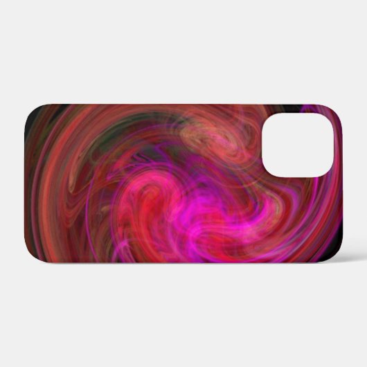 LIGHT VORTEX / Vibrant Pink Fuchsia Red Abstract Case-Mate iPhone Case (Achterkant (horizontaal))