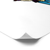 Light Vrouw Saxophone-speler Poster (Hoek)