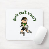 Light Vrouw Volleyball Player in Green Uniform Muismat (Met muis)