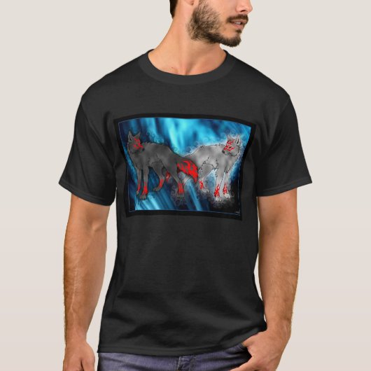 Light Vs. Dark Wolf T-Shirt (Voorkant)
