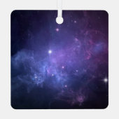 Light Warrior Cosmos Poem Metalen Ornament (Achterkant)