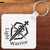 Light Warrior Sword And Shield Sleutelhanger (Achterkant)