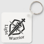 Light Warrior Sword And Shield Sleutelhanger (Achterkant)
