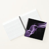 Light Wave and Stardust Monogram Lavender ID781 Notitieboek (Binnen)