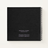 Light Wave and Stardust Monogram Lavender ID781 Notitieboek (Achterkant)