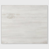 Light White Wood Rustic Woodgrain Herhalingspatroo Cadeaupapier (Vlak)