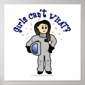 Light Woman Astronaut Poster (Voorkant)