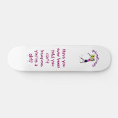 Light Woman Golfer Persoonlijk Skateboard (Horizontaal)