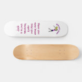 Light Woman Golfer Persoonlijk Skateboard (Horizontaal)
