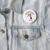 Light Woman Golfer Ronde Button 5,7 Cm (In situ)