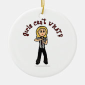 Light Woman Referee Keramisch Ornament (Voorkant)