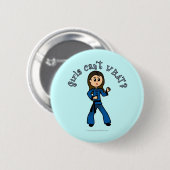 Light Womens Kung Fu Ronde Button 5,7 Cm (Voorkant /achterkant)