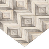 Light Wood Chevron Pattern Mooi Lange Tafelloper (Hoek)