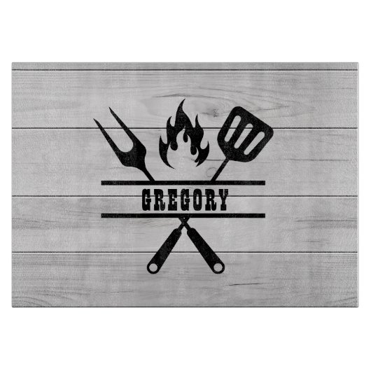 Light Wood Grillmaster Utensil  Snijplank (Voorkant)