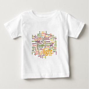 Light Word Cloud Art Print