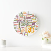 Light Word Cloud Art Print Grote Klok (Huis)