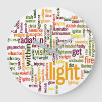 Light Word Cloud Art Print