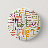 Light Word Cloud Art Print Ronde Button 5,7 Cm (Voorkant)