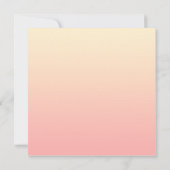 Light Yellow and Pink Gradient Bedankkaart (Achterkant)
