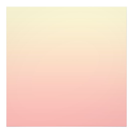 Light Yellow and Pink Gradient Foto Afdruk (Voorkant)